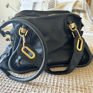 Chloe Paraty Bag - Black calfskin with gold hardware - a timeless classic 🖤